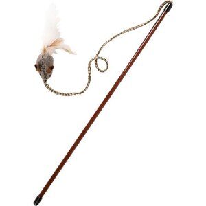 Teathered & Feathered Play Wand Cat Toy, for All Breed